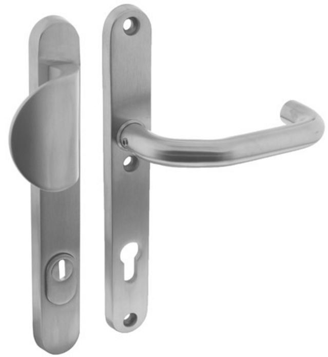 Intersteel Veiligheidsbeslag PC92 smal met kerntrek beveiliging geveerd greep/kruk SKG3 RVS