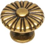 Intersteel knop rond/zon 30 mm gebruineerd