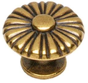 Intersteel knop rond/zon 30 mm gebruineerd