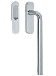 Hef/schuifdeurbeslag Recht Blind RVS