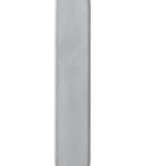 Langschild ovaal 220x41mm geheel blind rvs