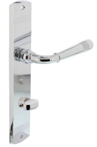 Intersteel deurkruk Helena op langschild WC63/8 chroom