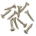 25 Houtschroeven Chroom/Nikkel 3,5X20MM