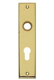 Intersteel renovatie kortschild PC72 mm messing gelakt