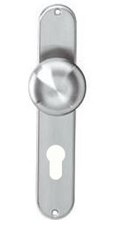 Knopschild ovaal 220x41 mm PC72 RVS