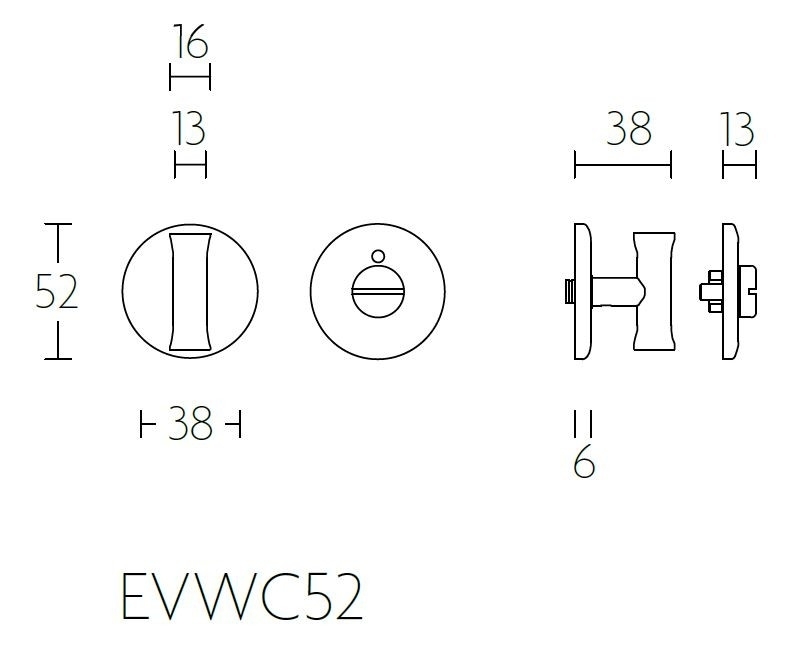 Toiletgarnituur NOUR EVWC52 PVD mat goud - Afbeelding 2