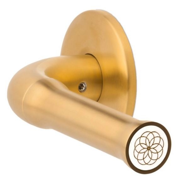 Deurklink NOUR EV100/64 op rozet PVD mat goud - Afbeelding 3