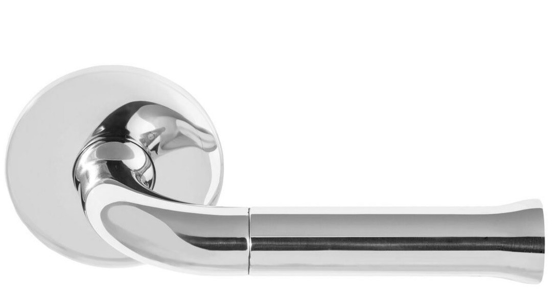 Deurkruk NOUR EV101/64 op Rozet RVS Gepolijst