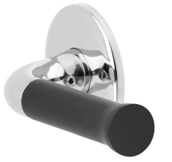 Deurklink NOUR EV101/64 op rozet rvs gepolijst/zwart - Afbeelding 3