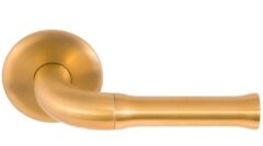 Gatdeel Deurkruk NOUR EV100/64 op Rozet PVD Mat Goud