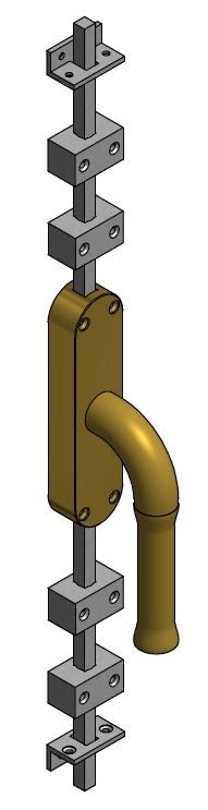 Kruk-Espagnolet NOUR KO-EV100 Links PVD Mat Goud