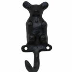 Kapstokhaakje Beertje IJzer Zwart