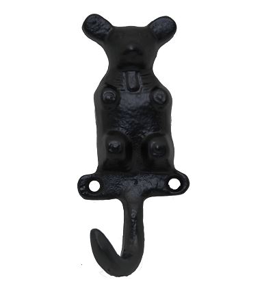 Kapstokhaakje Beertje IJzer Zwart