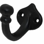 Kapstokhaak Enkel IJzer Zwart