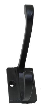 Kapstokhaak Met Achterplaat IJzer Zwart