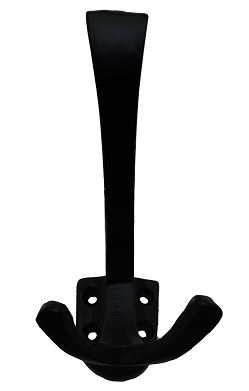 Kapstokhaak Dubbel Groot IJzer zwart - Afbeelding 3