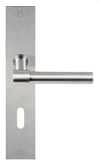 Deurklink op schild sleutelgat PIET BOON PBL15P236 SL56 mat rvs