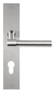 Deurklink op schild cilindergat PIET BOON PBL15P236 PC mat rvs