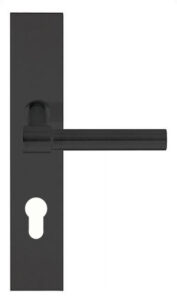 Deurklink op schild cilindergat PIET BOON PBL15P236 PC mat zwart