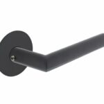 Deurkruk Jura Met zelfklevend Rozet Mat Zwart