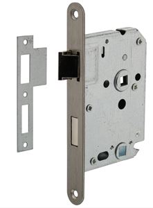 Intersteel Badkamer/Toilet slot 63/8mm Met RVS Voorplaat 20X175 mm