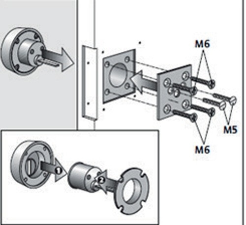 losse montageplaat voor oplegsloten