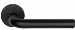 Deurkruk BASIC LBIII-19 op ronde rozet Mat Zwart