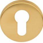 Cilinderplaatje BASIC LBY50 6 mm PVD Mat Goud