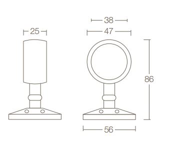 Intersteel Leuning/Touwoog messing gelakt - Afbeelding 2