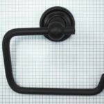 Toiletrolhouder 145 mm ijzer zwart