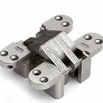 Scharnier SOSS 218 NP 28x117 mm deurdikte ca. 40 mm zamac vernikkeld