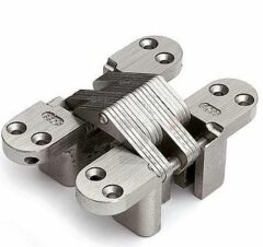 Scharnier SOSS 218 NP 28x117 mm deurdikte ca. 40 mm zamac vernikkeld