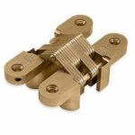 Scharnier SOSS 103 PB 13x038 mm deurdikte ca. 19 mm zamac vermessingd