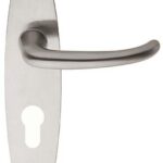 Deurklink op schild cilindergat TIMELESS 1922MPOY** mat nikkel