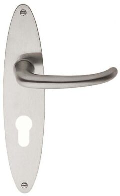 Deurklink op schild cilindergat TIMELESS 1922MPOY** mat nikkel