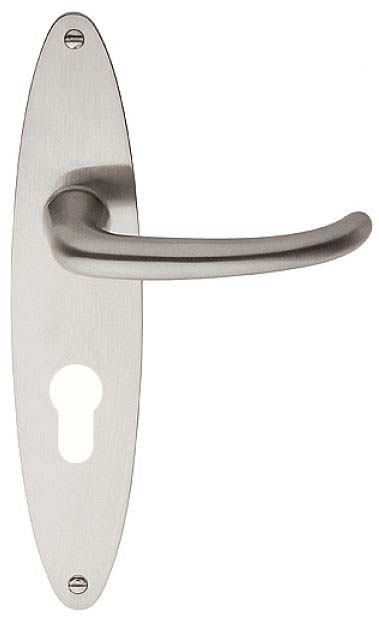 Deurklink op schild cilindergat TIMELESS 1922MPOY** mat nikkel