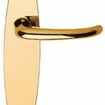 Deurkruk op schild Toiletsluiting TIMELESS 1922MPOWC** Messing Ongelakt