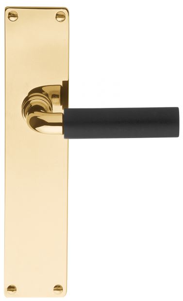 Deurkruk op blind schild TIMELESS 1923MPSFC Messing Ongelakt/Ebbenhout