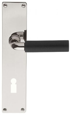 Deurkruk op schild Sleutelgat TIMELESS 1923MPN** Glans Nikkel/Ebbenhout