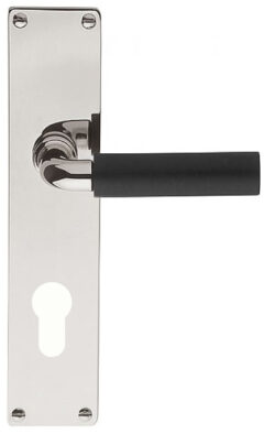 Deurkruk op schild Cilindergat TIMELESS 1923MPY** Glans Nikkel/Ebbenhout