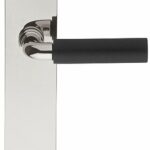 Deurkruk op schild Toiletsluiting TIMELESS 1923MPWC** Glans Nikkel/Ebbenhout