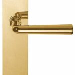 Deurkruk op schild Toiletsluiting TIMELESS 1925MPWC** Messing Ongelakt