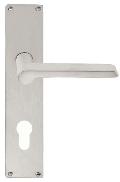 Deurklink op schild cilindergat TIMELESS 1927MPY PC mat nikkel
