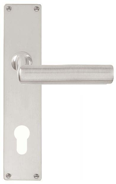 Deurklink op schild cilindergat TIMELESS 1929MPY PC mat nikkel