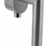 Intersteel SKG3 afsluitbare raamkruk hoek 90° op ovale rozet RVS