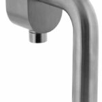 Intersteel SKG3 afsluitbare raamkruk recht op ovale rozet RVS