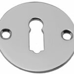 Sleutelplaatje Rond Plat Glans Nikkel