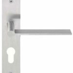 Deurkruk op schild Cilindergat EDGY EGP220Y Mat RVS