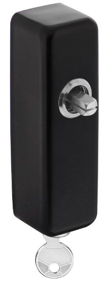 Raamkruk Slotconstructie hals Ø18mm mat zwart