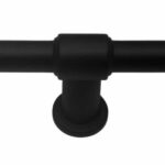 T-greep 55 mm mat zwart